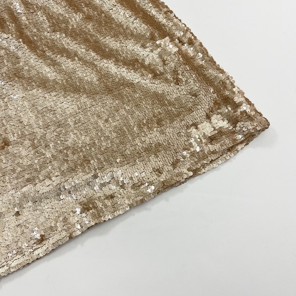 Fanco Gold Sequin Dress Short Sleeve size S - Picture 6 of 11